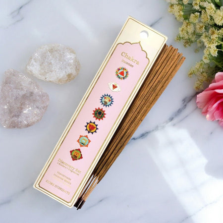 Confezione di 21 stick di incenso naturale per armonizzare i sette chakra.