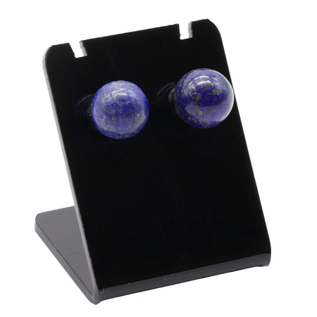 Orecchini in acciaio inossidabile con sfere di lapislazzuli verde naturale