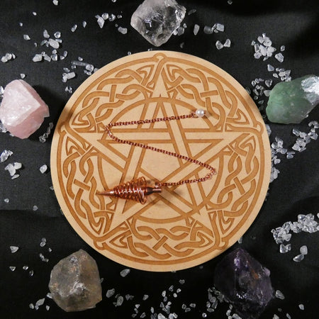 Pendolo rame a spirale, migliora la sensibilità energetica e il radicamento spirituale.