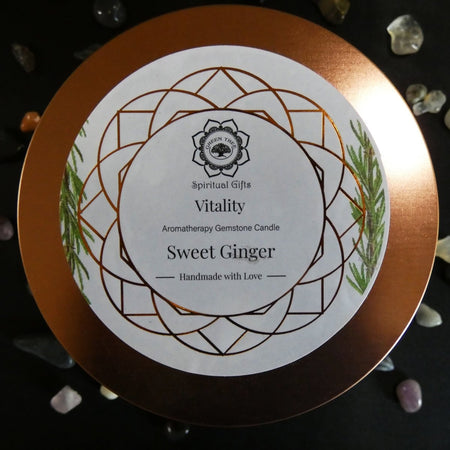 Confezione della Candela profumata artigianale per concentrazione e forza interiore.