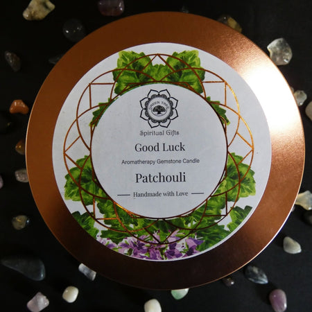 Confezione della Candela profumata artigianale per attrarre abbondanza e protezione.