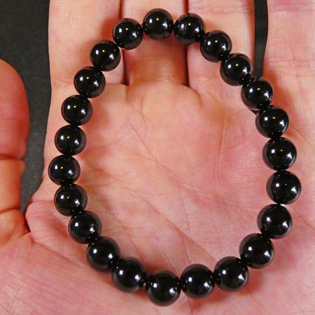 bracciale in Onice naturale, utile per schermare energie negative e rafforzare la volontà.