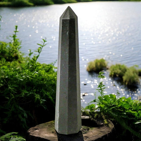 obelisco in tormalina nera naturale per protezione energetica