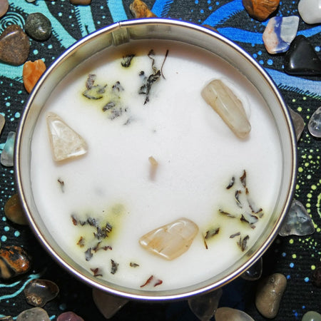 candela aromatica artigianale per benessere ed evoluzione personale