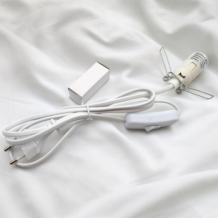 kit cavo con interruttore e lampadina 15w per lampade a sale