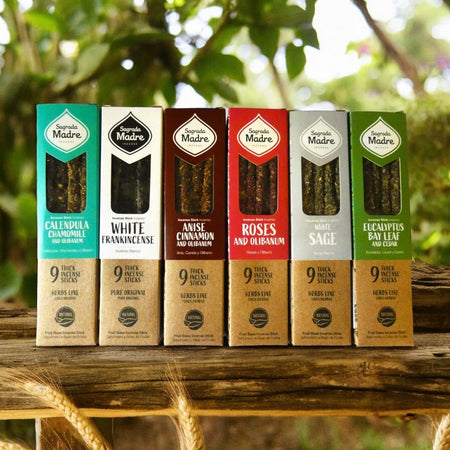 confezioni incenso sagrada madre con tutte le fragranze disponibili in vari colori e aromi naturali