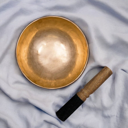 batacchio legno con finitura nera per campane tibetane per suono armonico