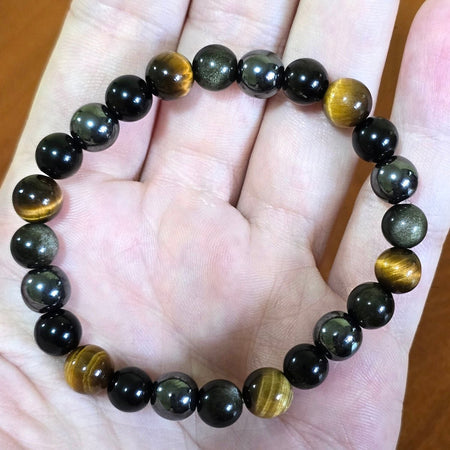 Bracciale energetico con pietre naturali per protezione e forza interiore