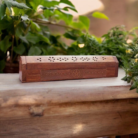 Brucia Incenso Compatto ed Elegante in Legno Naturale