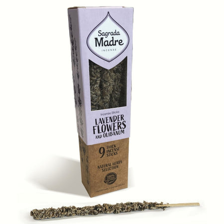 Confezione di Incenso in stick Sagrada madre con miscela di lavanda e olibano per la meditazione