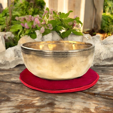 cuscino base campana tibetana tessuto imbottito decorativo e resistente