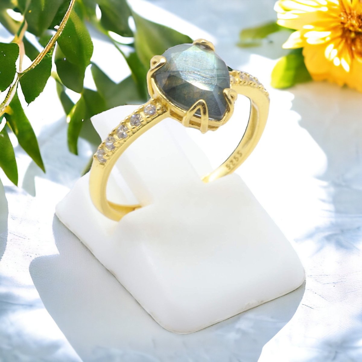 Lotto Di Anelli Con Pietre Preziose Misteriose: Ottone Placcato - Foto 9