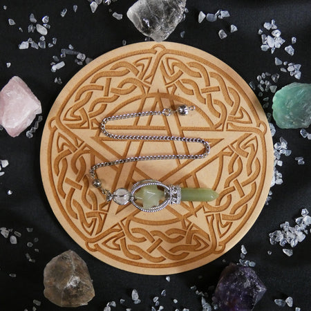 Pendolo Merkaba in Avventurina Verde
