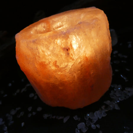 Portacandela in Sale Rosa dell'Himalaya (800-1200gr)
