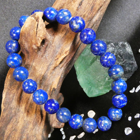 Bracciale Lapislazzuli Qualità AA (perle ±8 mm)