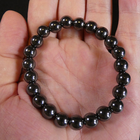 Bracciale Ematite Qualità A (perle ±8 mm)