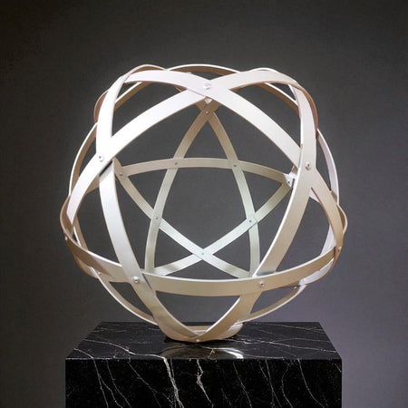 Genesa Pentasfera in alluminio, strumento radionico di geometria sacra per armonia ed energia.